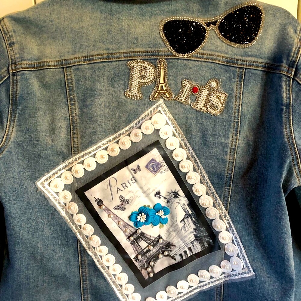 Berek embellished Paris jean jacket